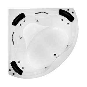 Banheira de Hidromassagem Dupla Gel Coat Luxo Angulo 3 Cantos