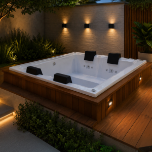 Spa Lineaplas em Acrílico Com Hidro LUXO Sem Deck | Porto Belo 4 lugares